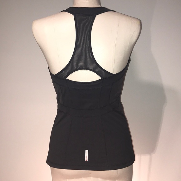 ZELLA Activewear dark gray tank w/ racerback▪️sz L - Picture 3 of 8